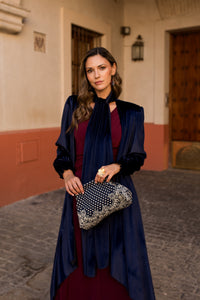 Vestido midi lolita com franjas
