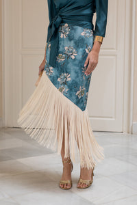 Vestido midi lolita com franjas