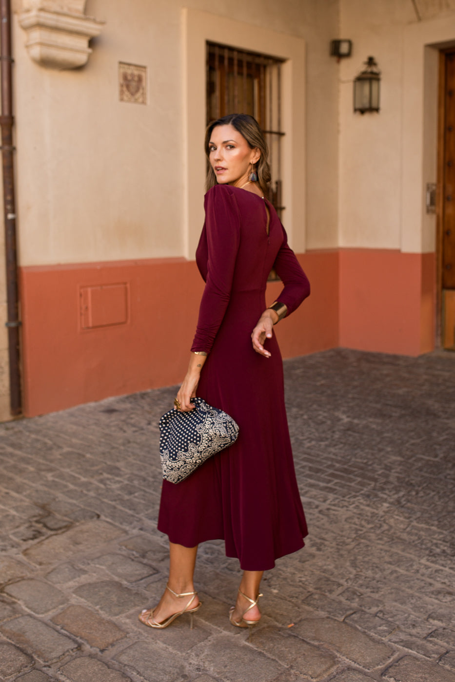 Vestido midi lolita com franjas