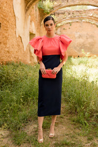 Vestido midi Lola Bordeaux