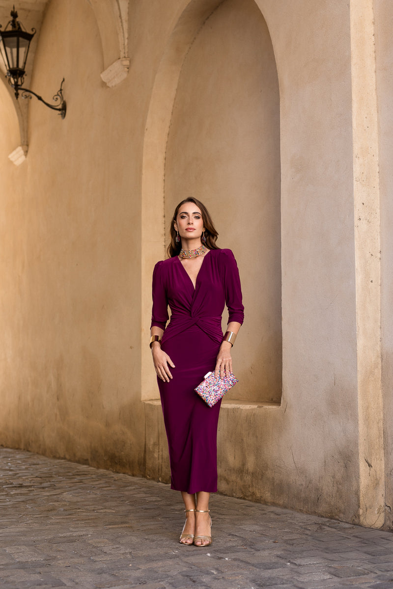 Vestido midi lolita com franjas