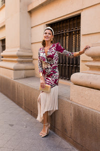Vestido midi lolita com franjas
