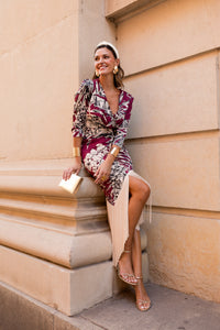 Vestido midi lolita com franjas