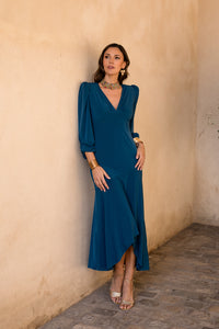 Vestido midi lolita com franjas