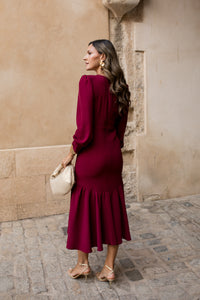 Vestido midi lolita com franjas