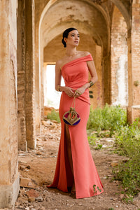 Vestido longo lavanda Anastasia