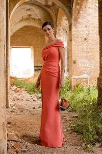 Vestido longo lavanda Anastasia