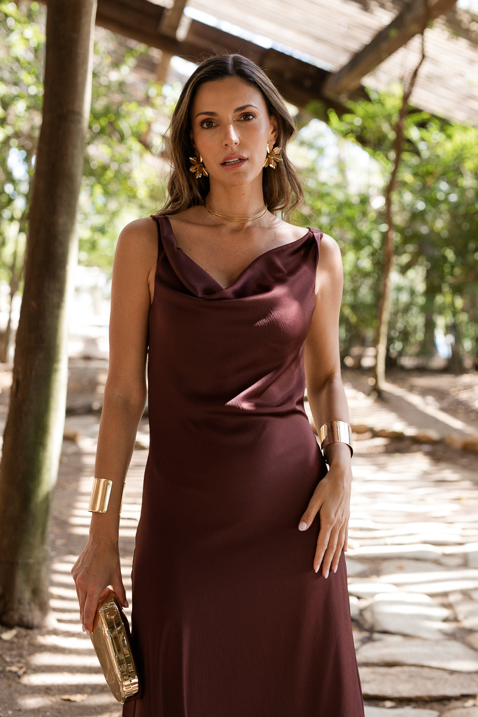 Vestido midi lolita com franjas