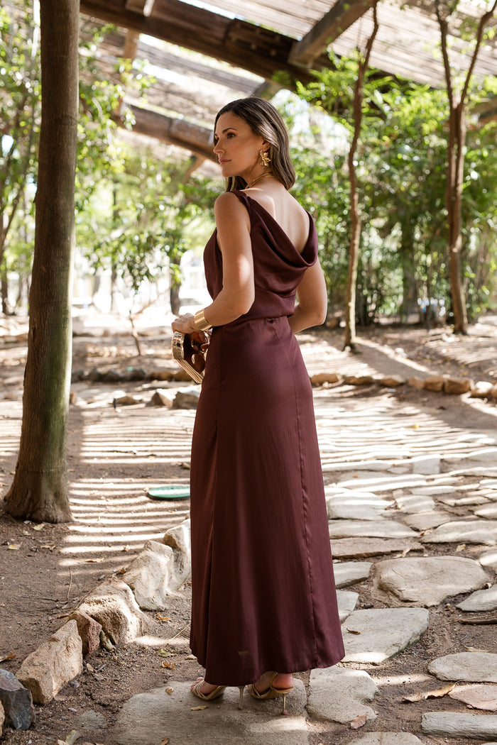 Vestido midi lolita com franjas