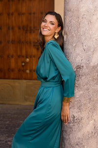 Vestido midi Lola Bordeaux