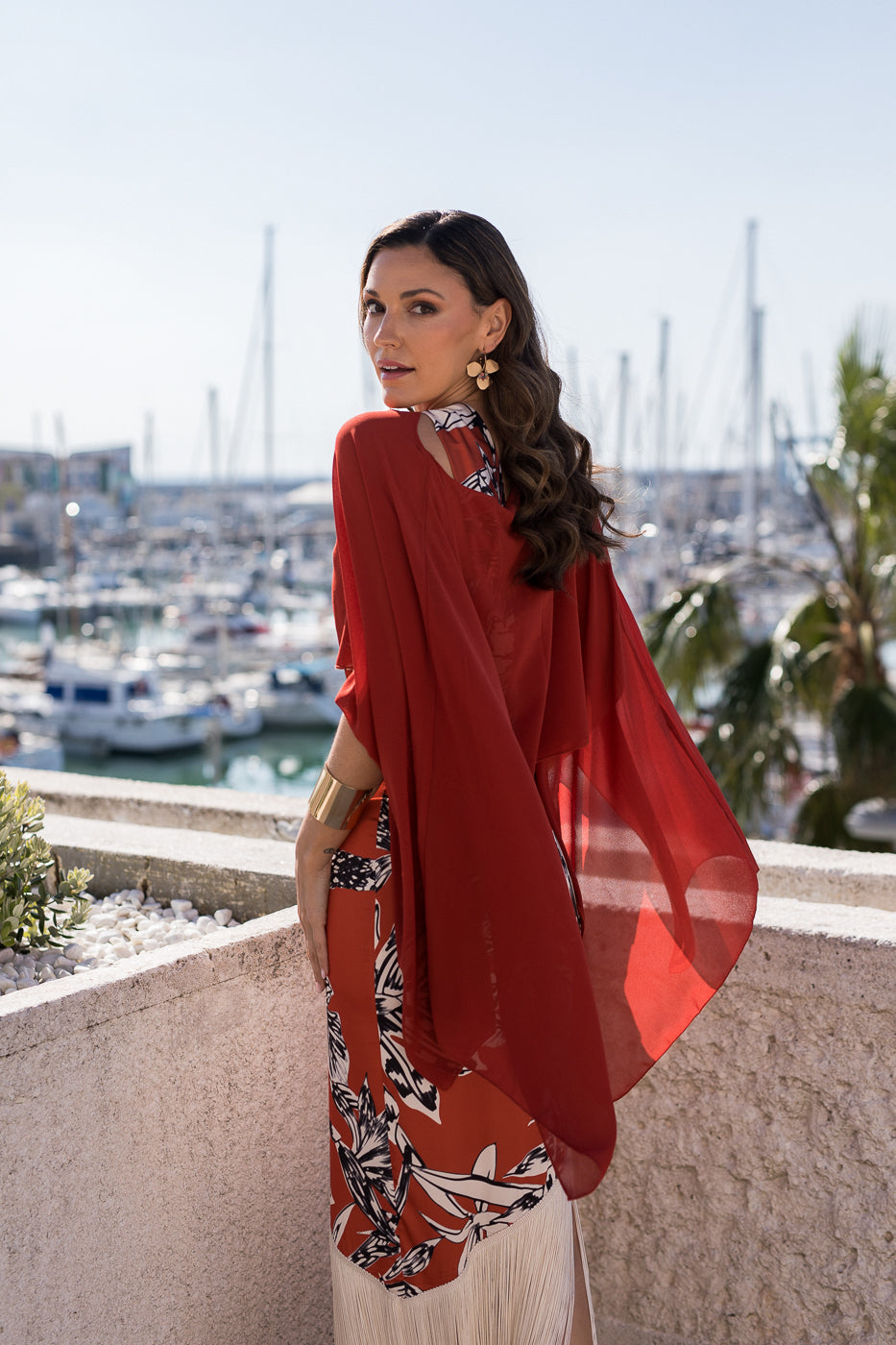 Vestido midi lolita com franjas