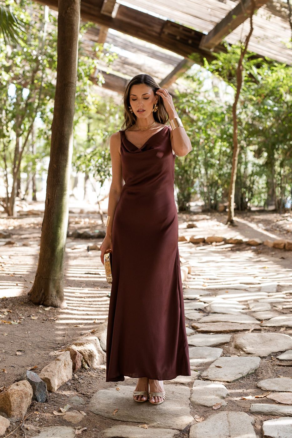 Vestido midi lolita com franjas
