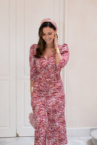 Vestido midi com decote halter