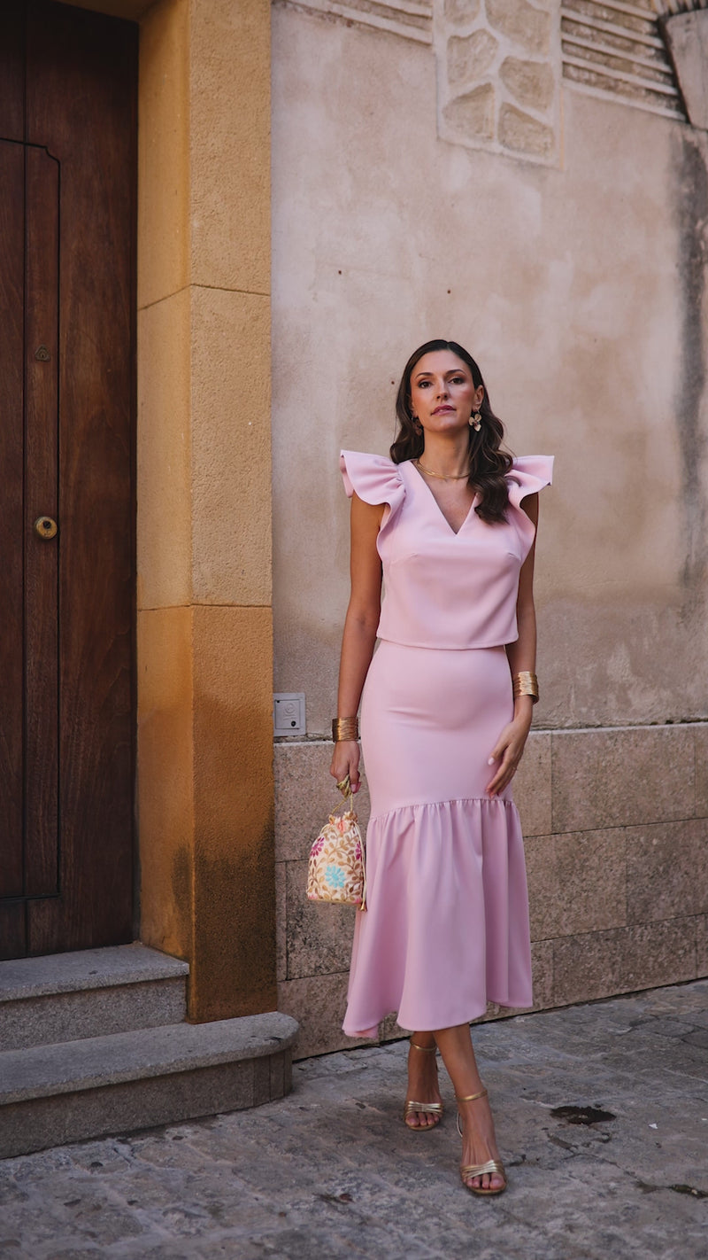 Terno manga babado limão - ÚLTIMAS UNIDADES