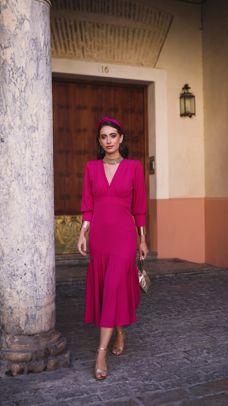 Vestido midi lolita com franjas